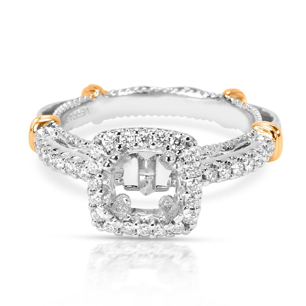 Verragio Diamond Engagement Ring Setting in 14K White Gold (1/3 CTW)